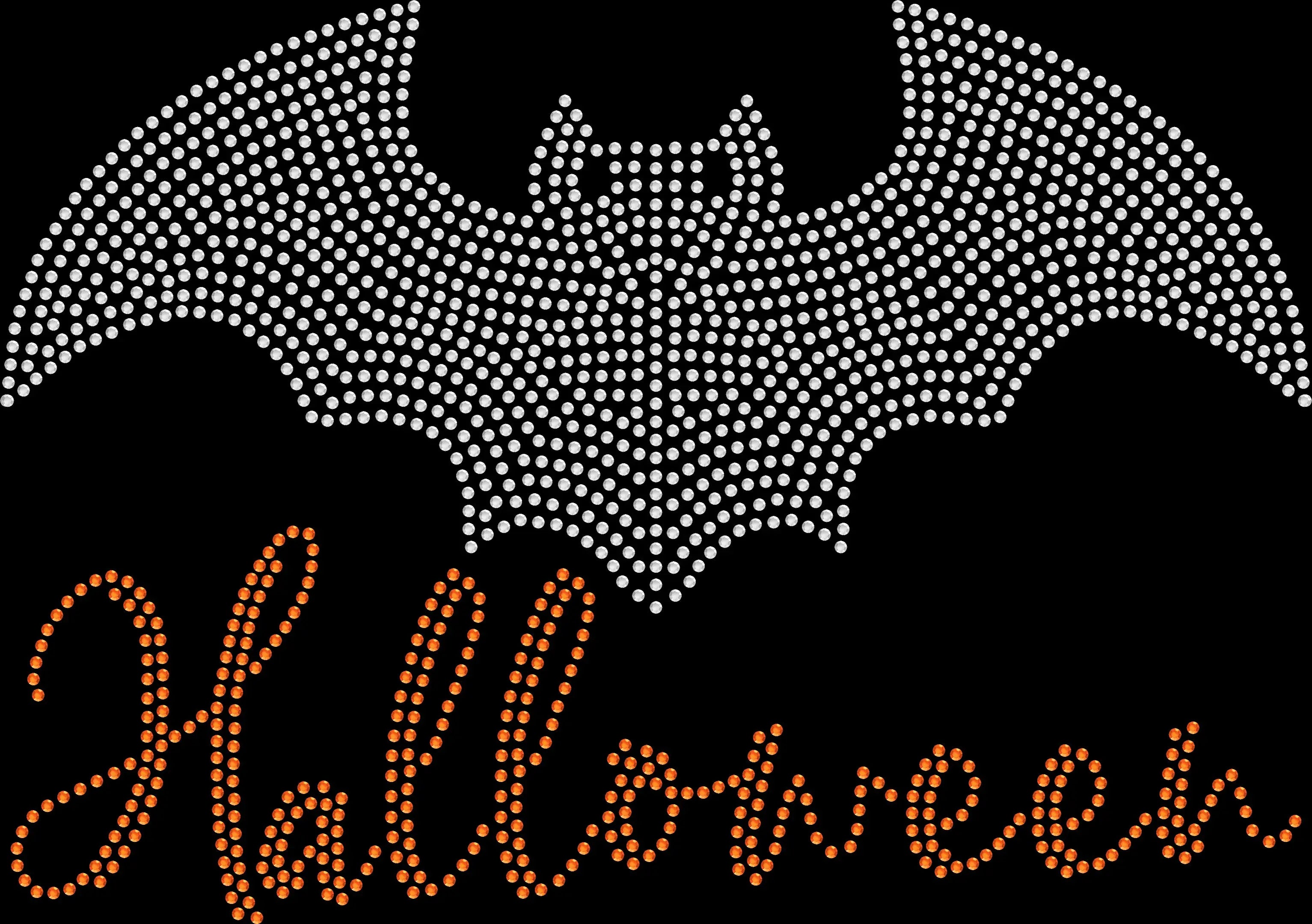Sparkle Bat Halloween Shirt - Women's Rhinestone Costume Tee - 1637